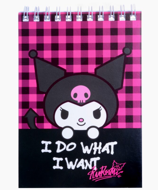 Блокнот А6 60 листов, клетка, "Куроми" гребень