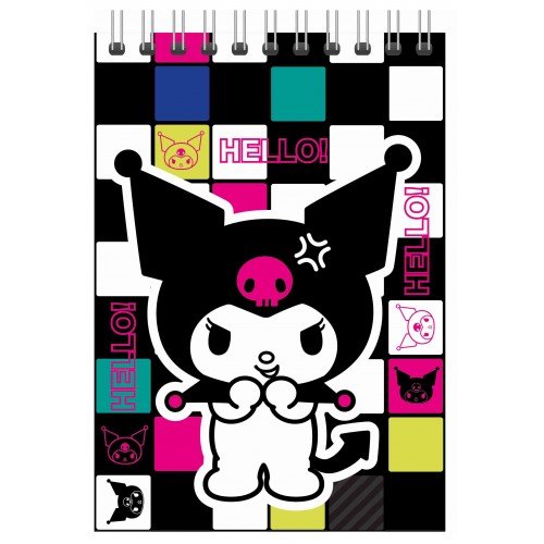 Блокнот А5 60 листов, клетка, "Kuromi-2" гребень