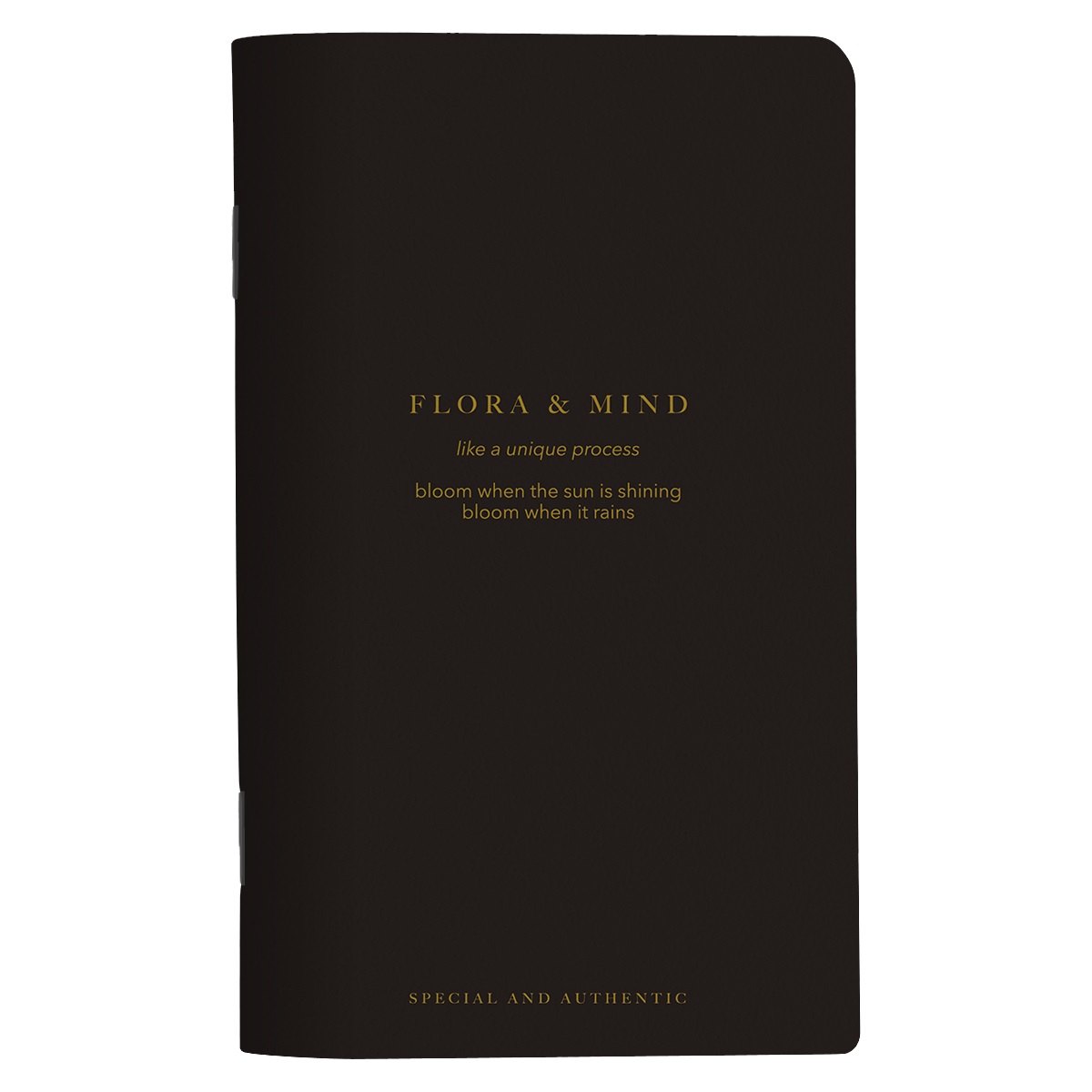 Блокнот 130*210 48л лин. "Flora", черный, карт.обл., скрепка, микротекстурирование, ламинация, тиснение золотой фольгой