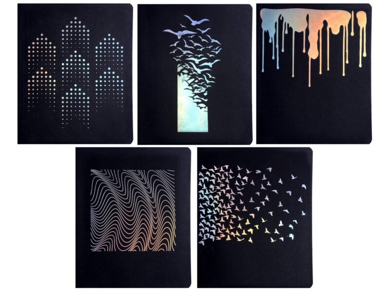 Тетрадь в клетку Listoff, "Total Black. Shine", 96 листов