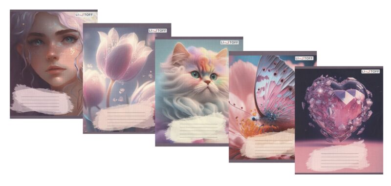 Тетрадь в линейку Listoff, "Сказочный мир", 18 листов, в ассортименте