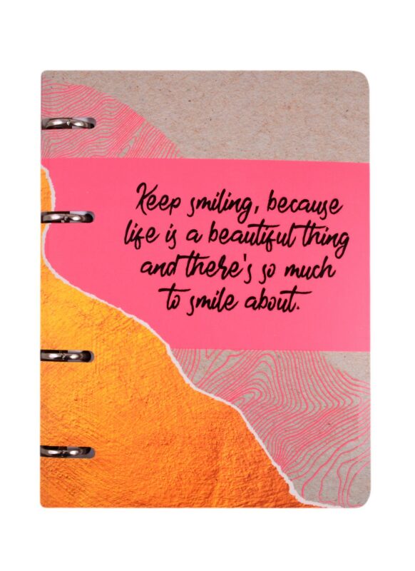 Тетрадь на кольцах в клетку Unnika, "Золотые слова", 120 листов