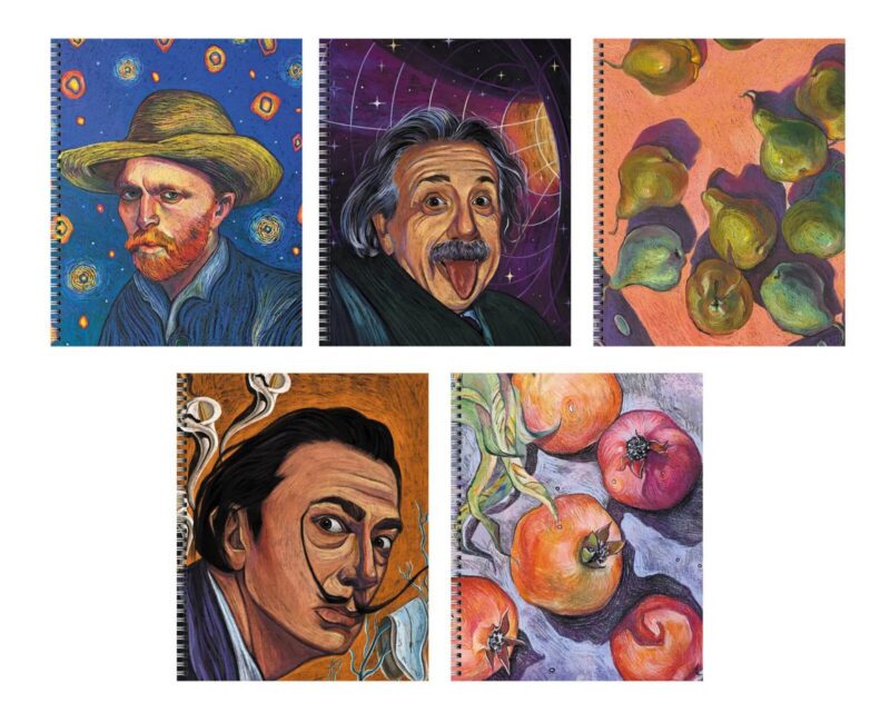 Тетрадь в клетку Listoff, "Галерея (Эксклюзив)", 96 листов, в ассортименте