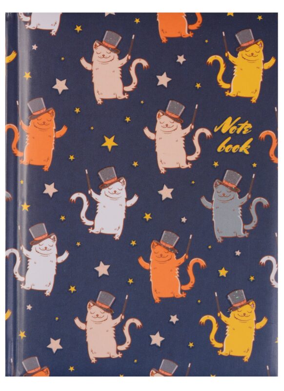 Записная книжка А6 48 листов "Кот-джентельмен (орнамент)"