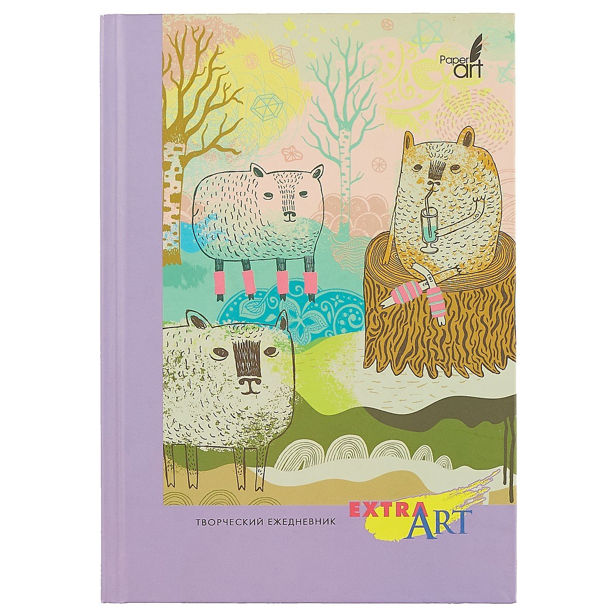 Ежедневник EXTRA ART А5 (145х208). Недатир.,128 л. 7БЦ, матовая ламинация. Форзацы–тонированные