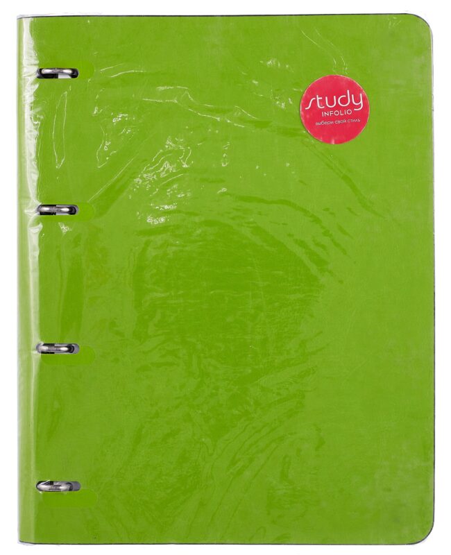 Тетрадь на кольцах в клетку InFolio, "Elegance. Light Green", 120 листов