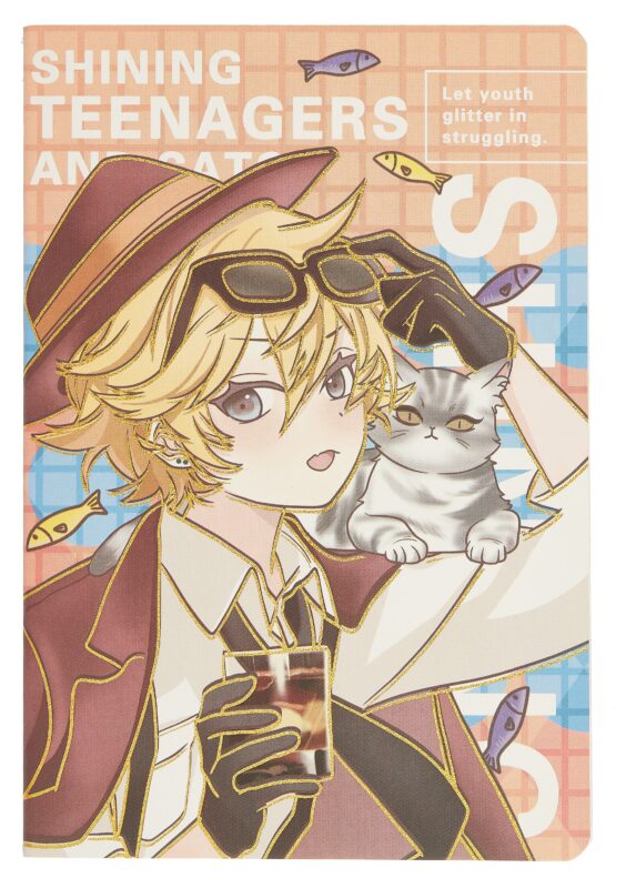 Тетрадь в клетку Be positive, "Мальчик с киской", 36 листов, в ассортименте