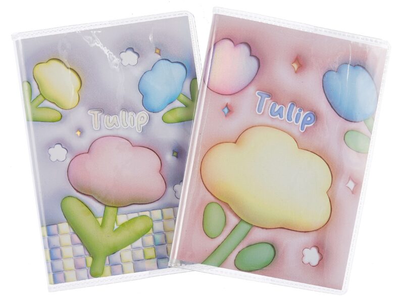 Записная книжка А7 68 листов, "Цветок 3D", в ассортименте