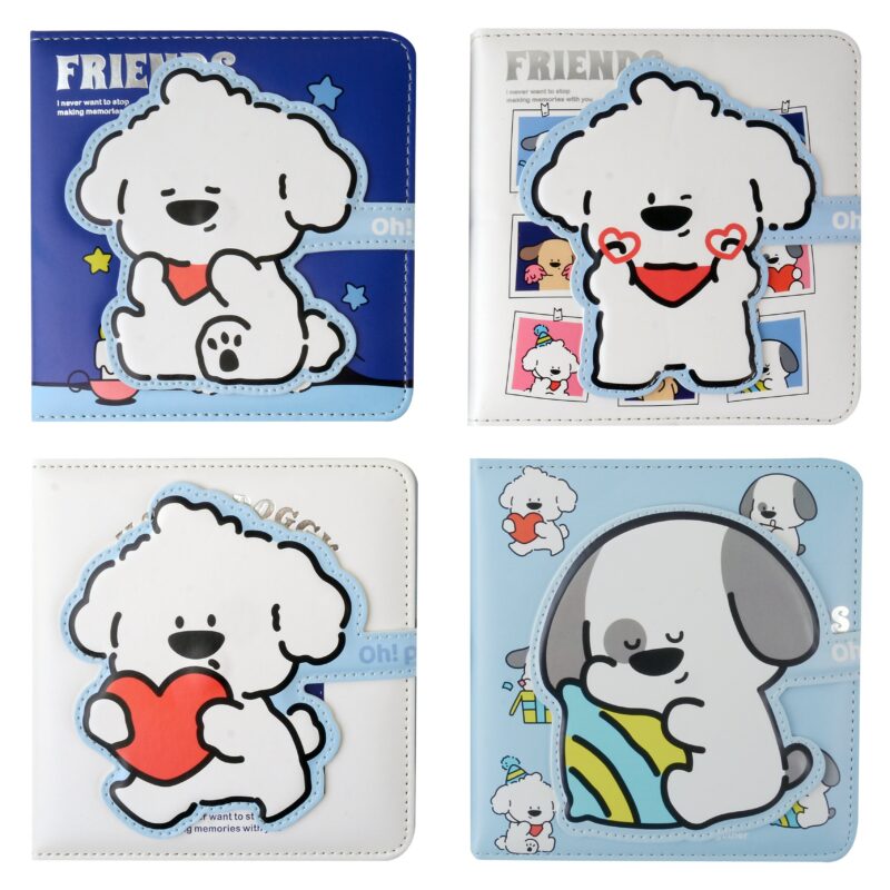 Записная книжка 130*135 128л "Cozy dog" с магнитной застежкой, дизайнерский блок