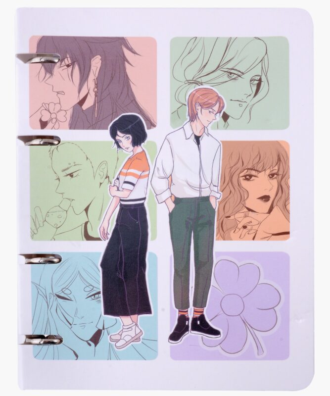 Тетрадь 100л "Комикс (Эксклюзив)" на кольцах, мел.картон, твин-лак, квадр.корешок, скругл.углы