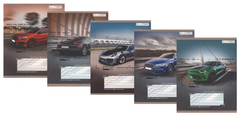 Тетрадь в линейку Listoff, "Ралли", 24 листа, в ассортименте