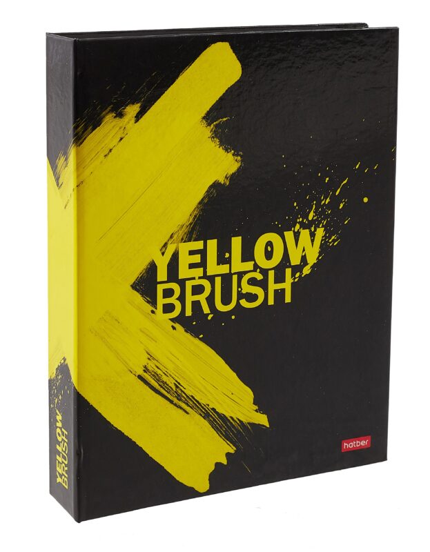 Папка-обложка для тетради со сменными блоками А5 "Взмах кистью" 2 кольца, глянц.ламин.