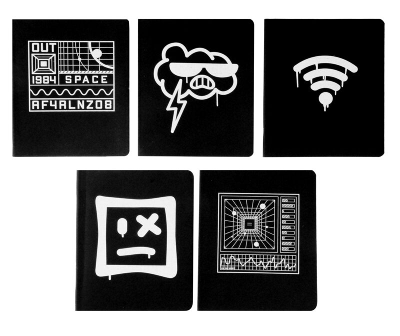 Тетрадь в клетку Listoff, "Total Black. Web", 48 листов, в ассортименте