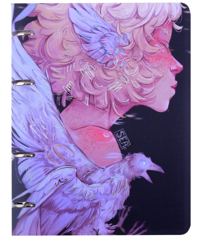 Тетрадь на кольцах в клетку Listoff, "Крылья (Эксклюзив)", 100 листов