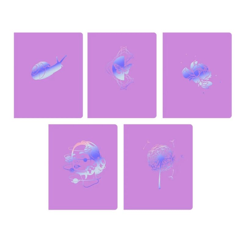 Тетрадь 48л кл. "Dream" мел.картон, печ.пантон, ламинация soft touch, тиснение гологр.фольгой, одноур.конгрев, ассорти