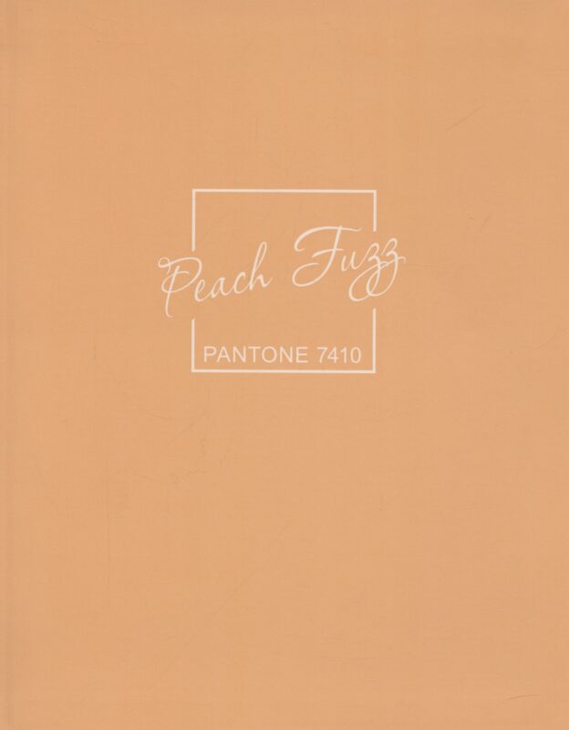 Книга для записей А5+ 96л кл. "Peach Fuzz" интеграл.перепл., матов.ламин., выб.лак.