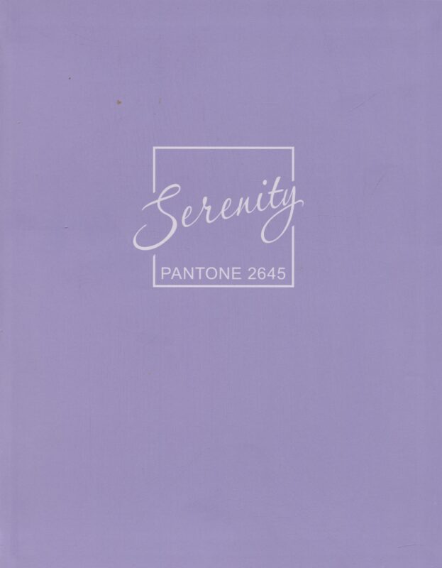 Книга для записей А5+ 96л кл. "Serenity" интеграл.перепл., матов.ламин., выб.лак.