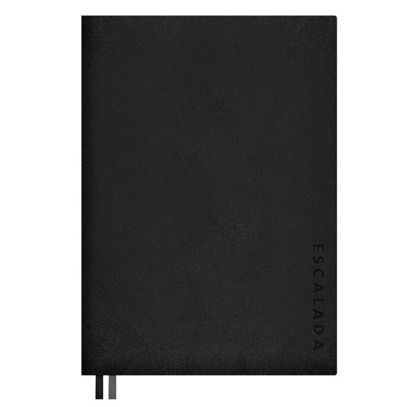 Ежедневник недат. А4 160л "Тиволи" черный, кожзам, мягк.переплёт, пантон.срез, блинтовое тиснение, офсет, ляссе