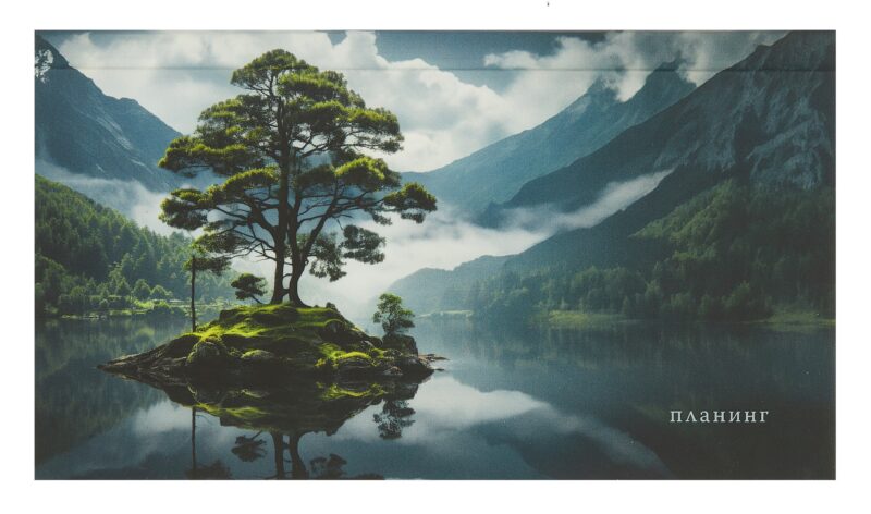 Планинг недатированный 64 листа, "Остров туманов", карманный, покрытие Soft Touch