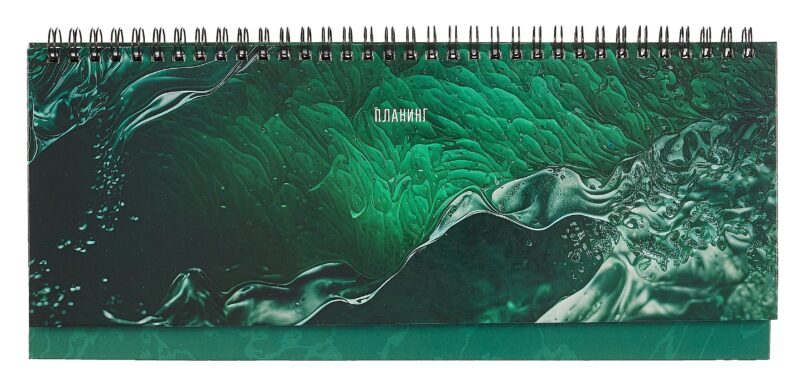 Планинг недат. 56л "Listoff" морская пучина, настольный, иск.кожа, 7БЦ, глянц.лам, евроспираль, офсет