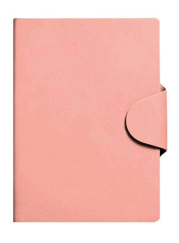 Ежедневник недат. А5 136л "Snap book" розовый, 7Б, тв.переплет, иск.кожа, термотиснение, магнит.клапан, скругл.углы, офсет, ляссе, инд.уп