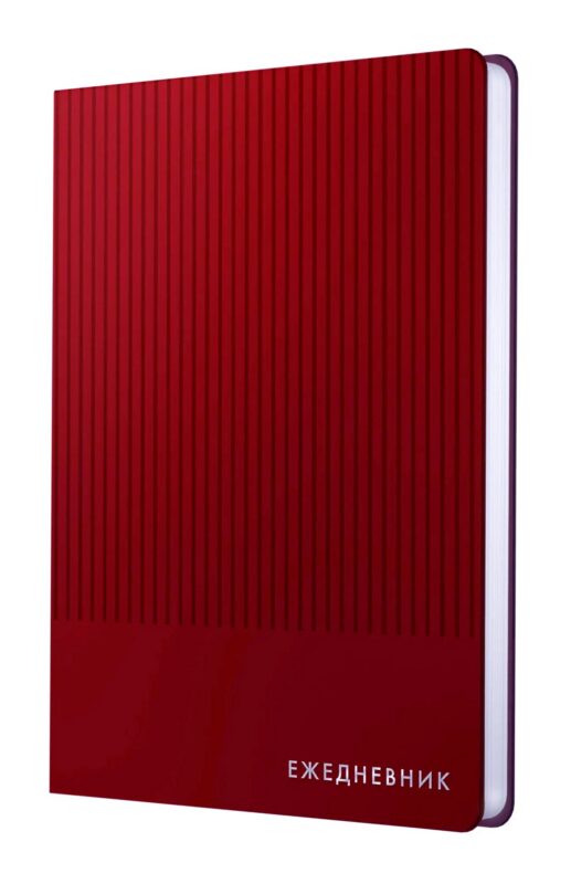 Ежедневник недатированный А5 136 листов, "Studio" бордовый