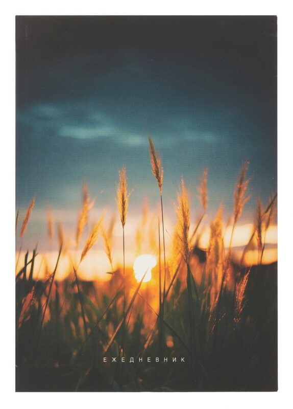 Ежедневник недатированный А5 128 листов, "На рассвете", ламинация Soft Touch