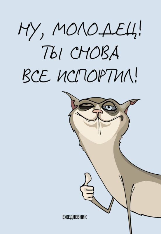 Ежедневник недат. А5 72л "Ты снова все испортил!"