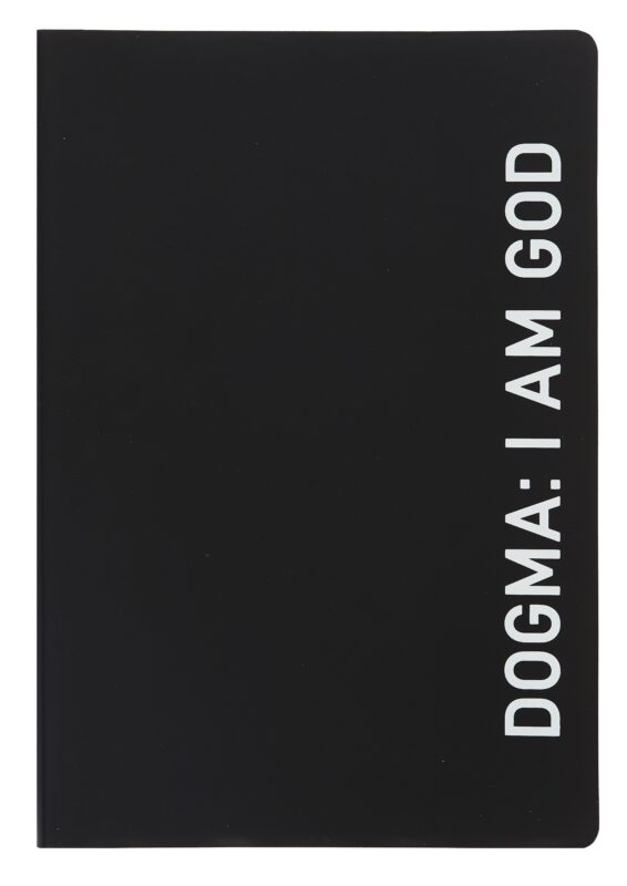 Ежедневник недат. А5 136л. "Black style. Dogma" иск.кожа, обл. интеграл, печать белилами, офсет, ляссе