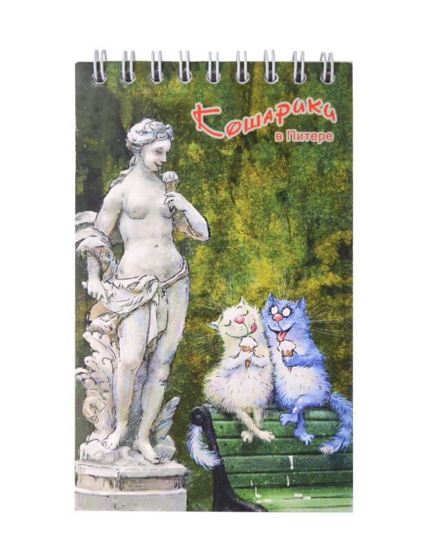 Блокнот А6 60л "СПб Кошарики в Питере. В Летнем саду" спираль