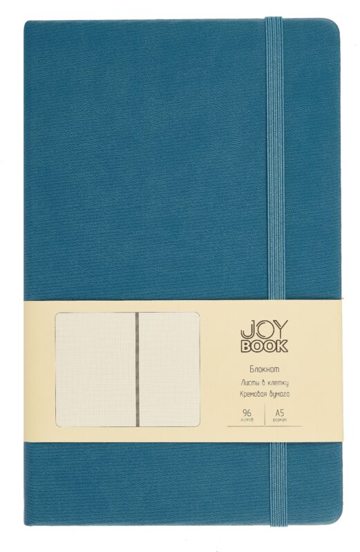 Книга для записей А5 96л кл. "Joy Book. Летние сумерки" иск.кожа, тонир.блок, скругл.углы, ляссе, резинка, карман на задн.форзаце