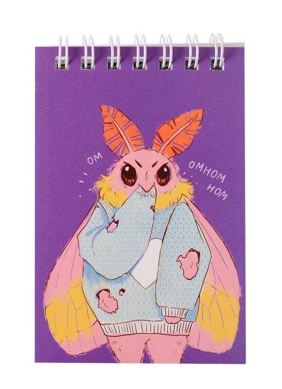 Блокнот А7 60л "Привет, я Моль!" спираль