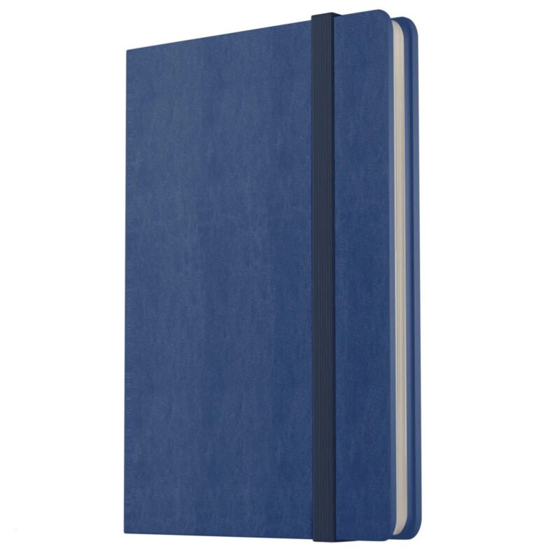 Книга для записей А4- 96л кл. "Joy Book. Летние сумерки" иск.кожа, тонир.блок, скругл.углы, ляссе, резинка