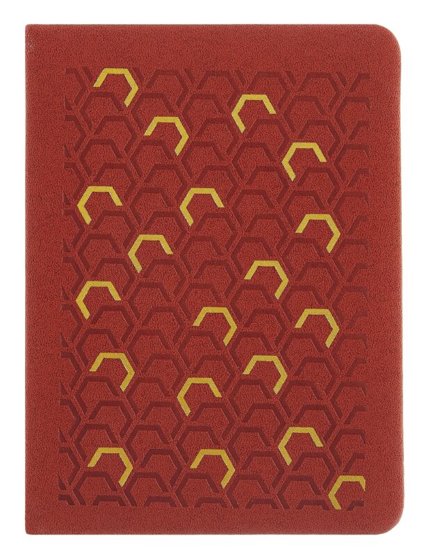 Записная книжка А6 80л кл. "GALLERY. Каштановый (NEW)" иск.кожа с поролоном, термотиснение, ляссе, скругл.углы, инд.уп.