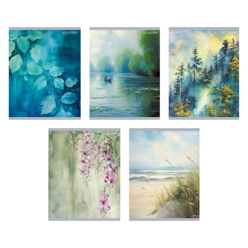 Тетрадь 48 листов в клетку "Живописная тетрадь", в ассортименте