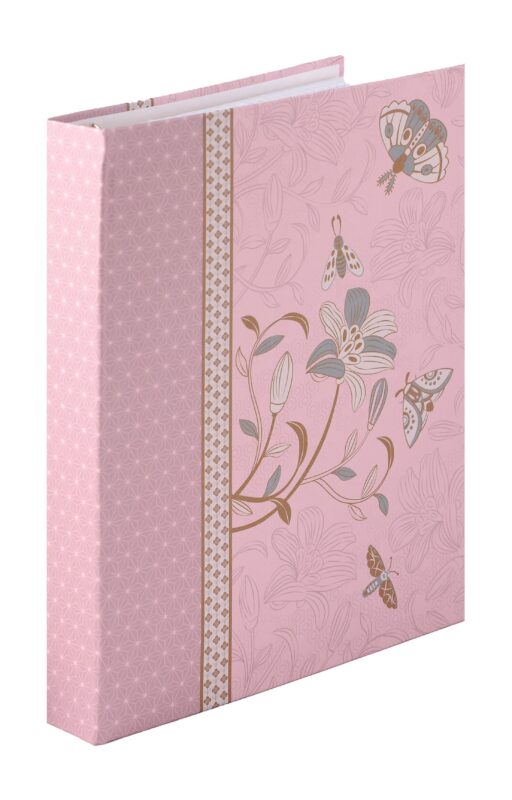 Тетрадь А5 160л кл. "Muse" на кольцах, смен.блок, мат.ламинация, инд.уп, Hatber