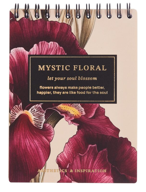 Блокнот А6, 80 листов в клетку, "Blossom. Irises", на спирали