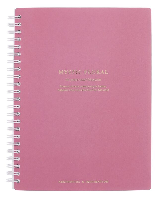 Тетрадь 120 листов в клетку "Blossom. Irises", фиолетовый, на спирали