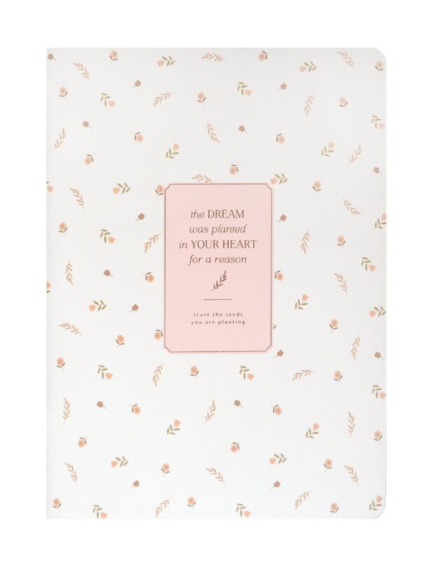 Тетрадь 48л кл. "April", белый, карт.обл., микротекстурирование, ламинация, скрепка