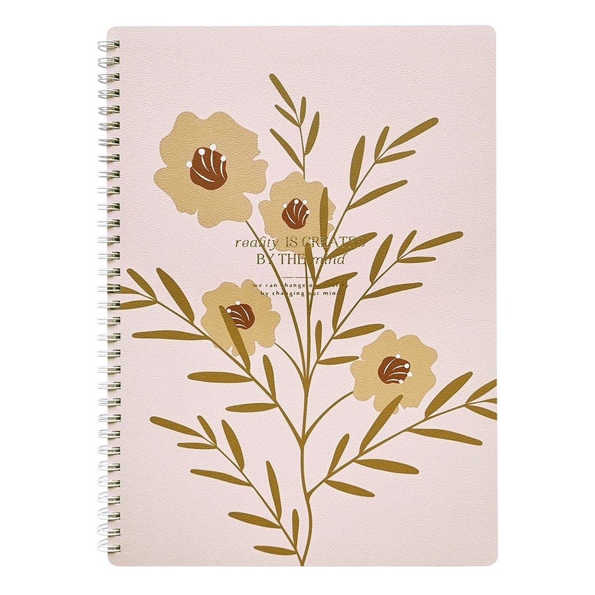 Тетрадь А4 96л кл. "April", букет, карт.обл., ламинация, микротекстурирование, тиснение золотой фольгой, спираль