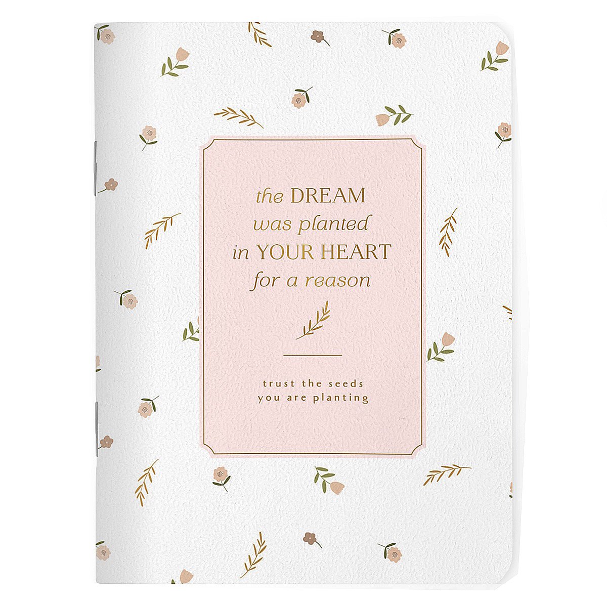 Записная книжка А6 32л кл. "April", белый, карт.обл., спираль, микротекстурирование, ламинация, тиснение золотой фольгой