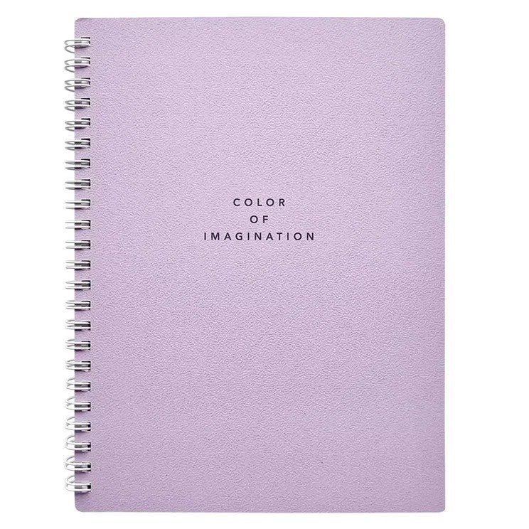 Тетрадь 80л кл. "Block", сиреневый, карт.обл., спираль, микротекстурирование, ламинация