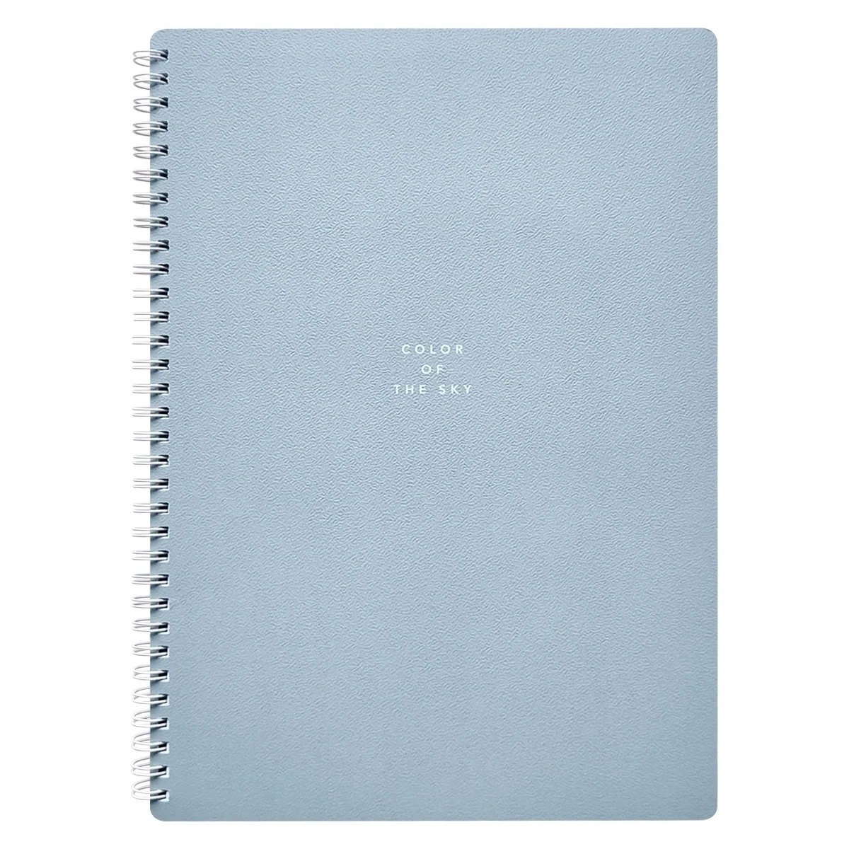 Тетрадь А4 96л кл. "Block", голубой, карт.обл., спираль, микротекстурирование, ламинация