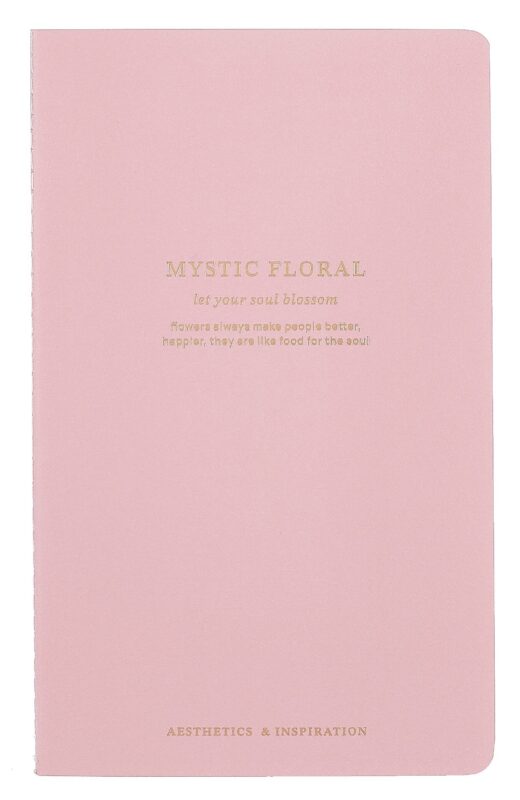 Тетрадь 130*210, 40 листов в линейку "Blossom" розовый, сшивка