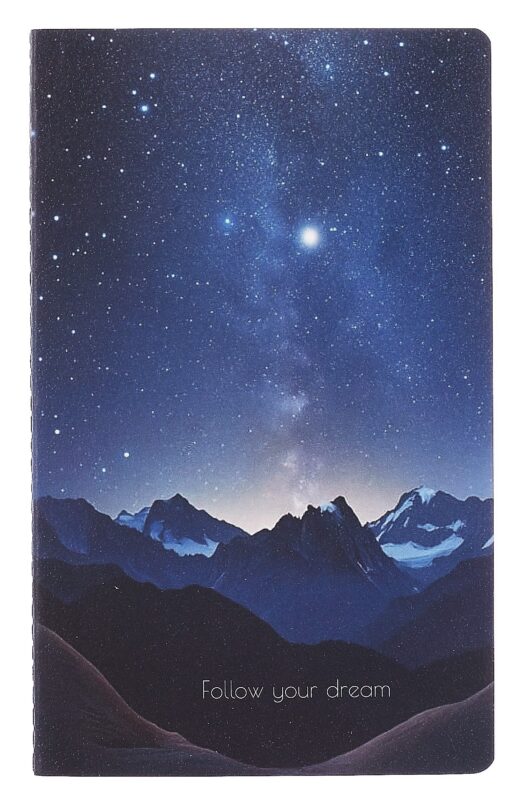 Тетрадь в клетку "Ночные горы", 32 листа