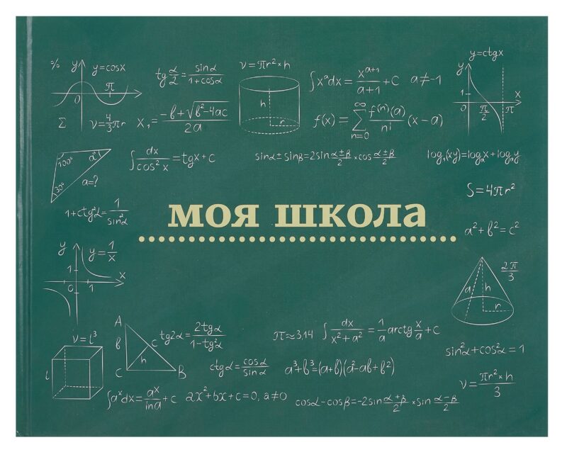 Ежедневник недат. А4 40л "Моя школа (школьная доска)" с контентом
