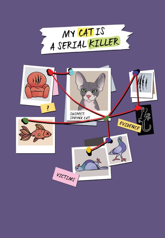 Книга для записей А5 72л "My Cat Is a Serial Killer (сфинкс)"