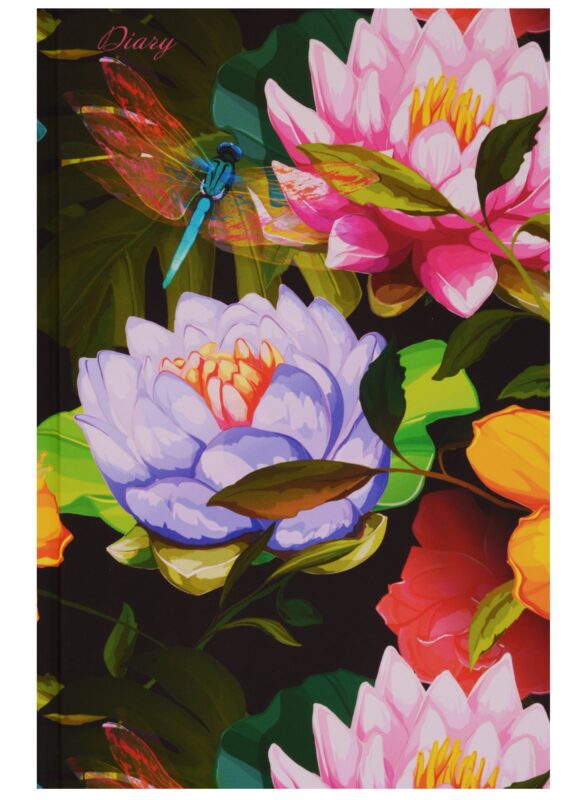 Ежедневник недатированный А5 128 листов "Цветы. Восхитительные лотосы"