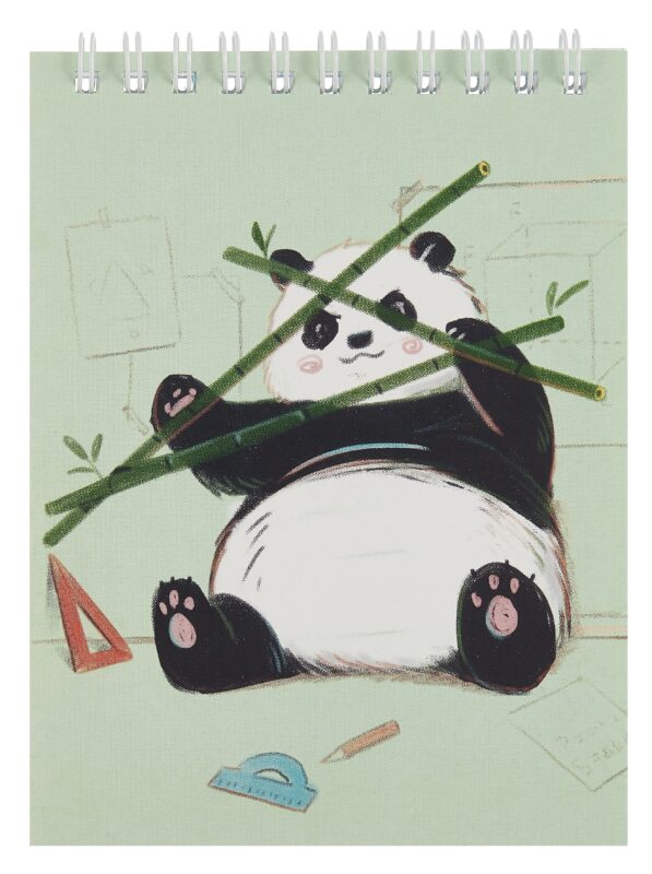 Блокнот А6 60л "Панда" спираль