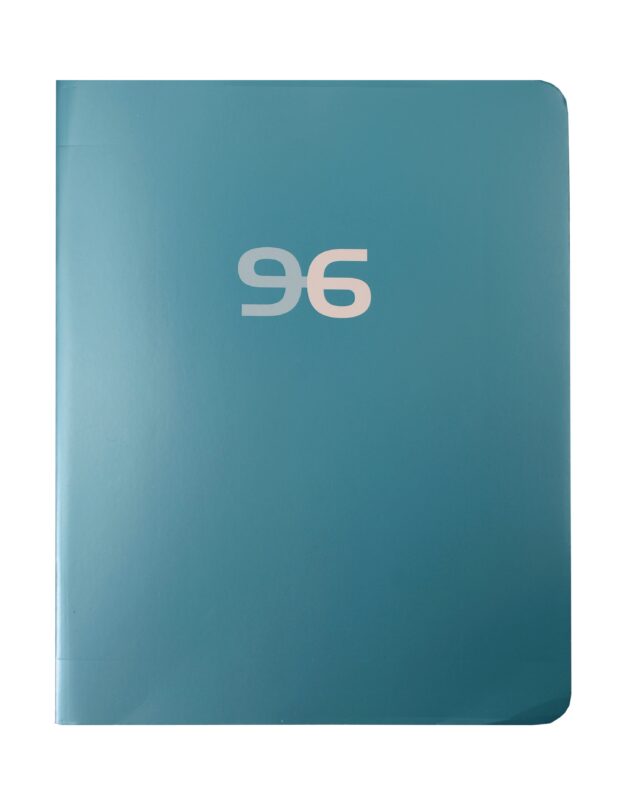 Тетрадь 96л кл. "Классическая серия. Аквамарин" мел.картон, метал.пантон